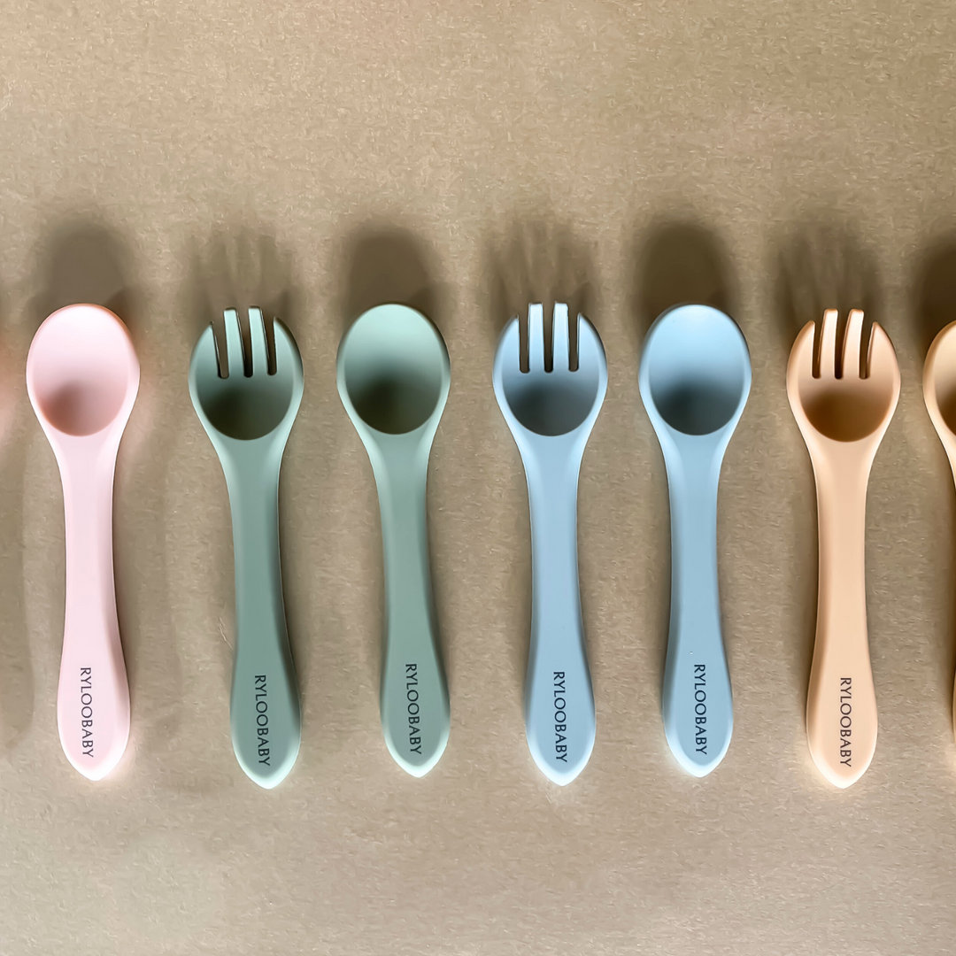 Silicone Suction Plate with Spoon & Fork