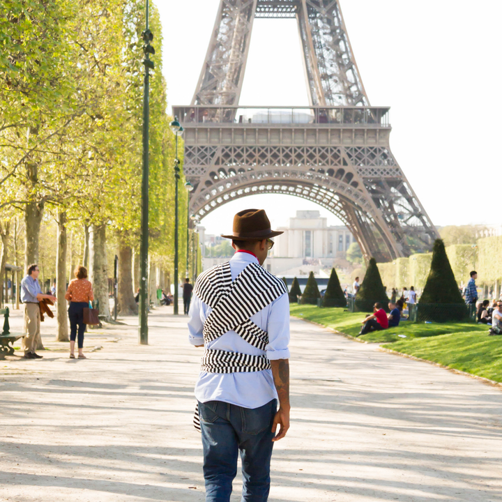 Baby Sling Wrap - Black & White Stripes