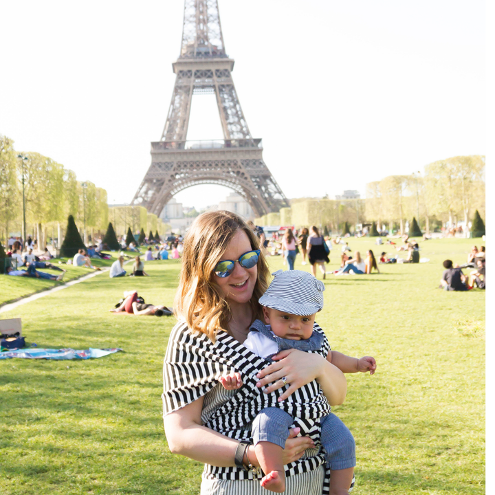 Baby Sling Wrap - Black & White Stripes