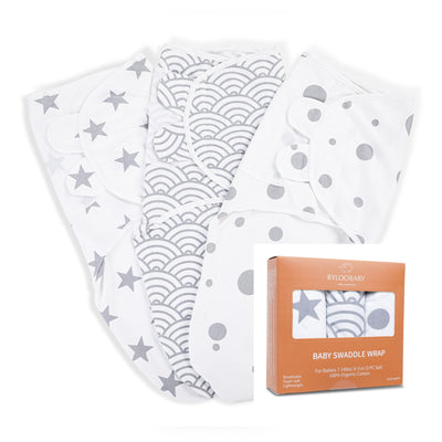 Organic Swaddle Blanket Wrap – Set 3 Pack